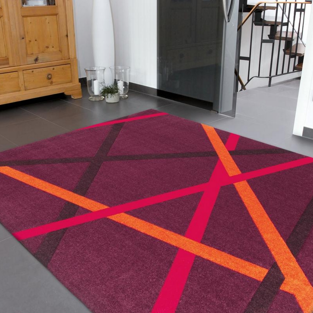 Dockgo Matta Ser Violett/Orange 120x170 cm Mått: 120x170 cm