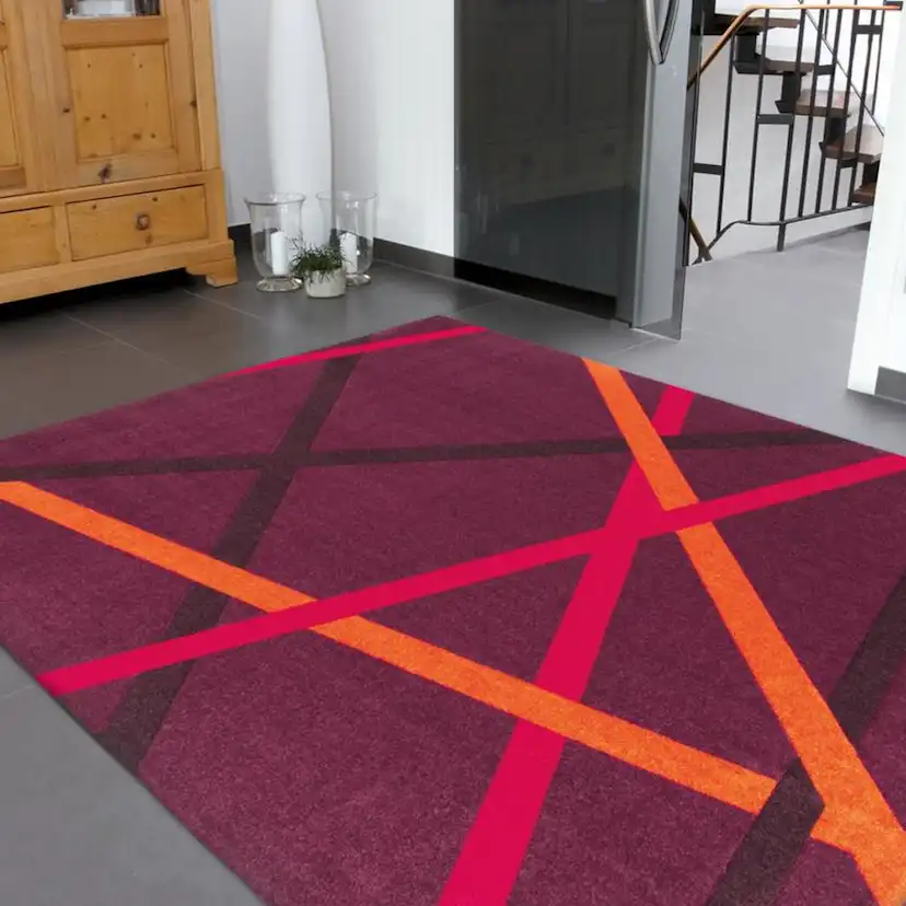 Dockgo Matta Ser Violett/Orange 120x170 cm Mått: 120x170 cm