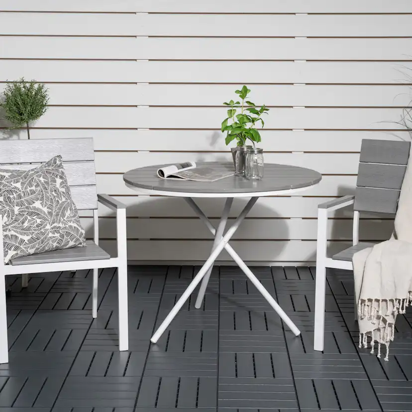 Cafégrupp Venture Home Parma Caféset Rund Ø90 cm med 2 Levels Stolar