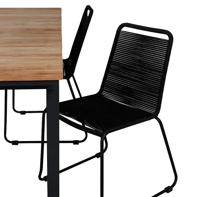Matgrupp Utomhus Venture Home Mendi med 4 Levi Trädgårdsstolar