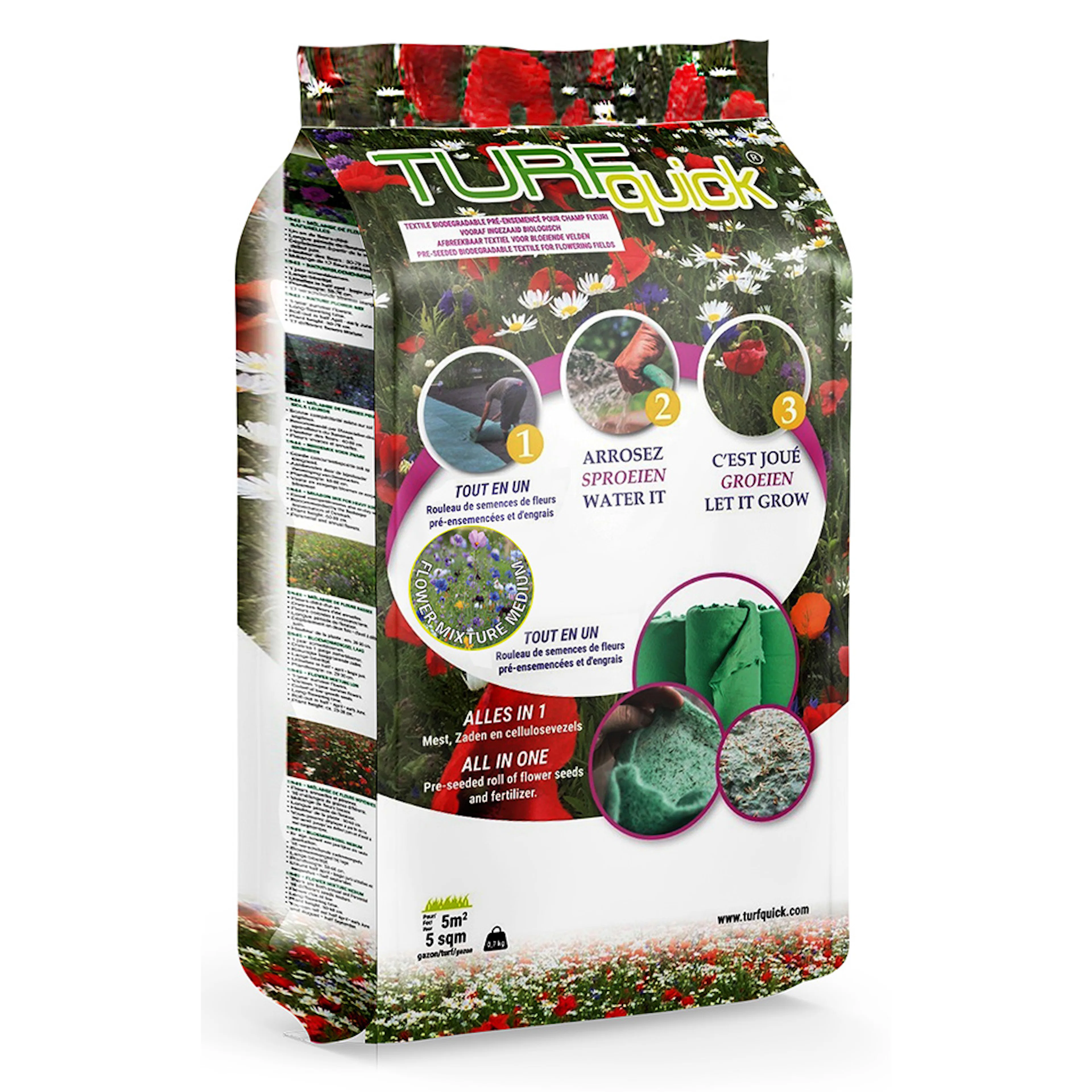 Blomsteräng Turfquick Medelväxande Årlig Perenn 5kvm