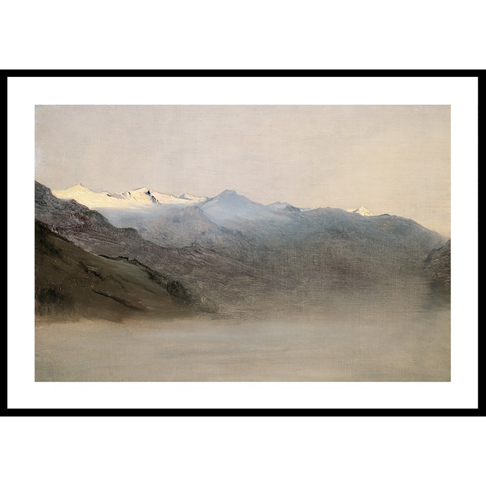Poster Gallerix Das Gasteinertal Im Nebel By Anton Romako