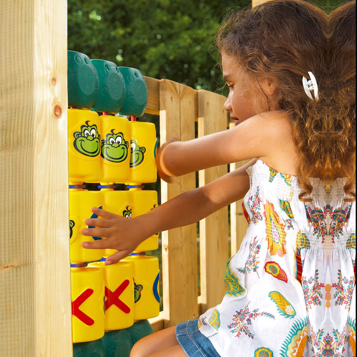 Luffarschack Jungle Gym Tic Tac Toe Tre i Rad för Barn
