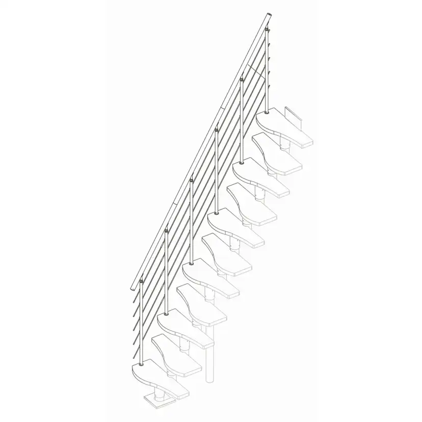 Extra Räcke Dolle Shape6 Komplett Ek Lack