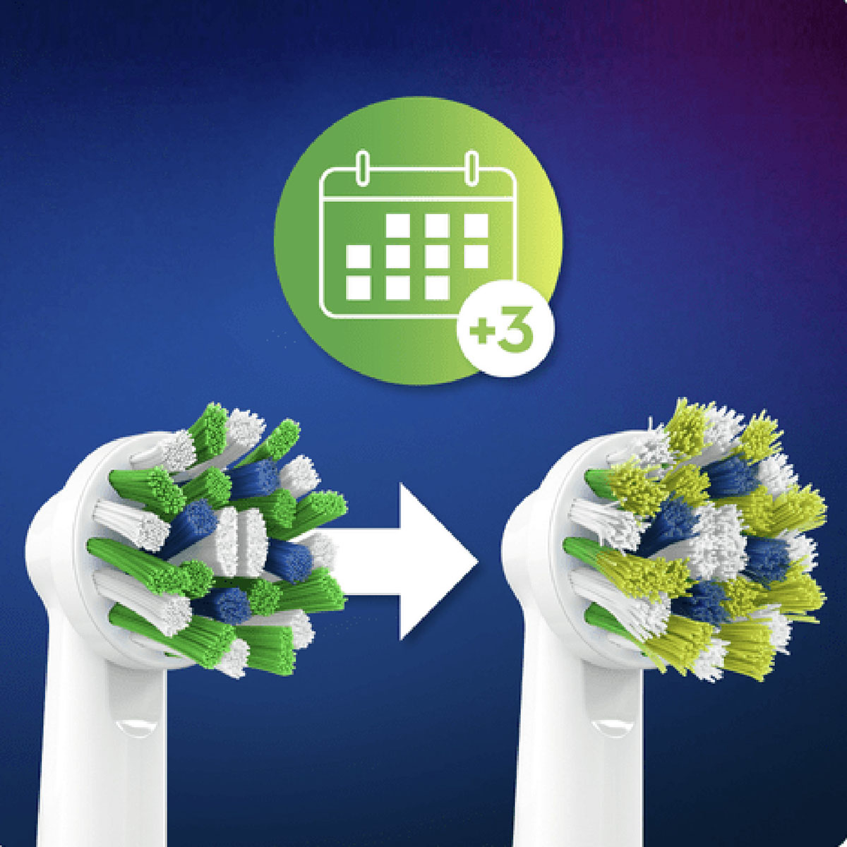 Borsthuvud Oral-B Cross Action 3+3+3 st