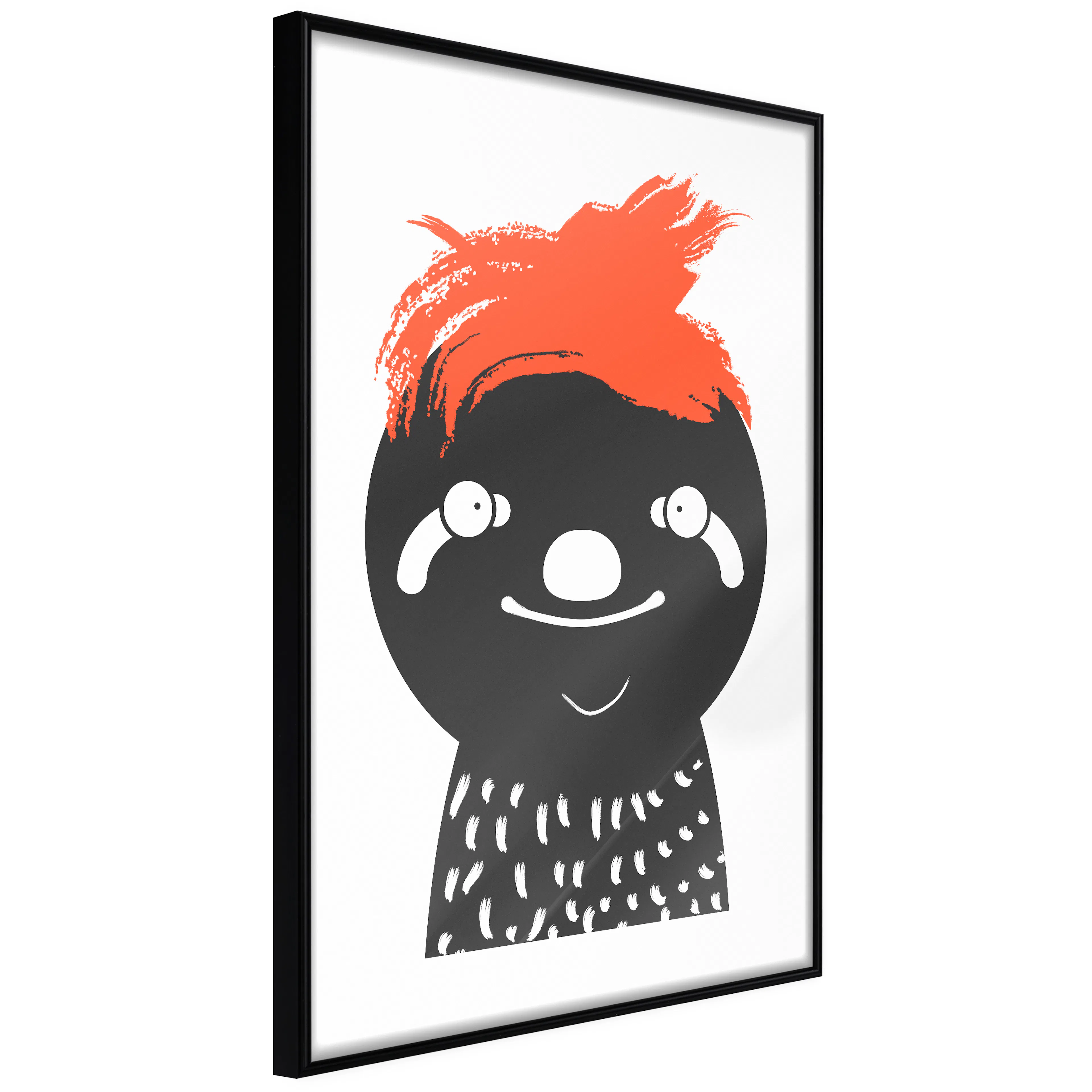 Affisch - Crazy Sloth [Poster] 40x60 Svart ram, 40x60 cm