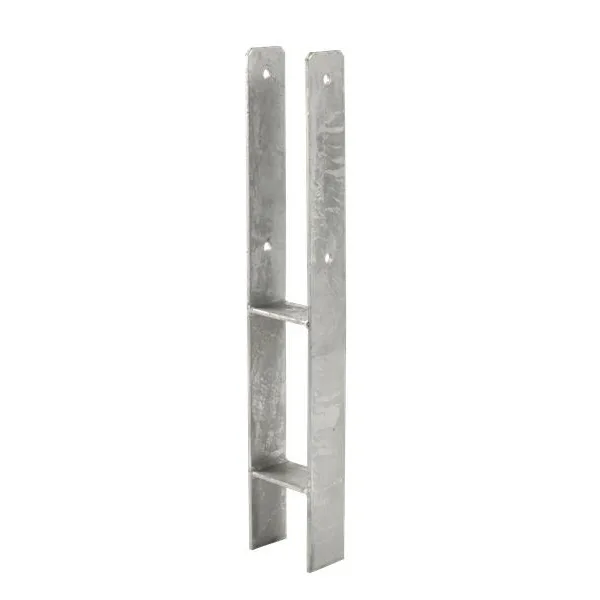 H stolparfot 60 cm - 9x9 cm stolper - för nedgjutning