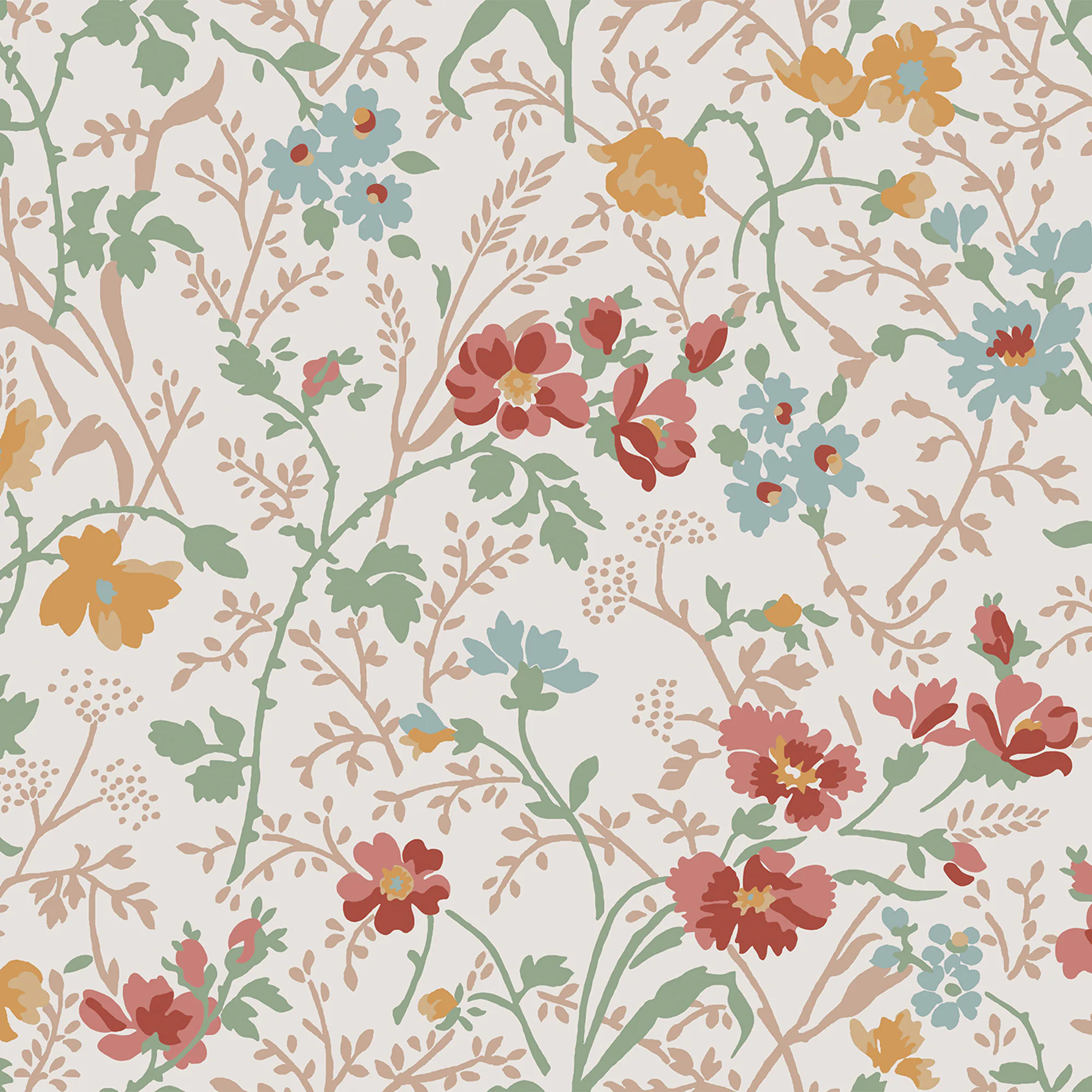 Tapet Laura Ashley Shropshire Posy Antique Rosa 121082