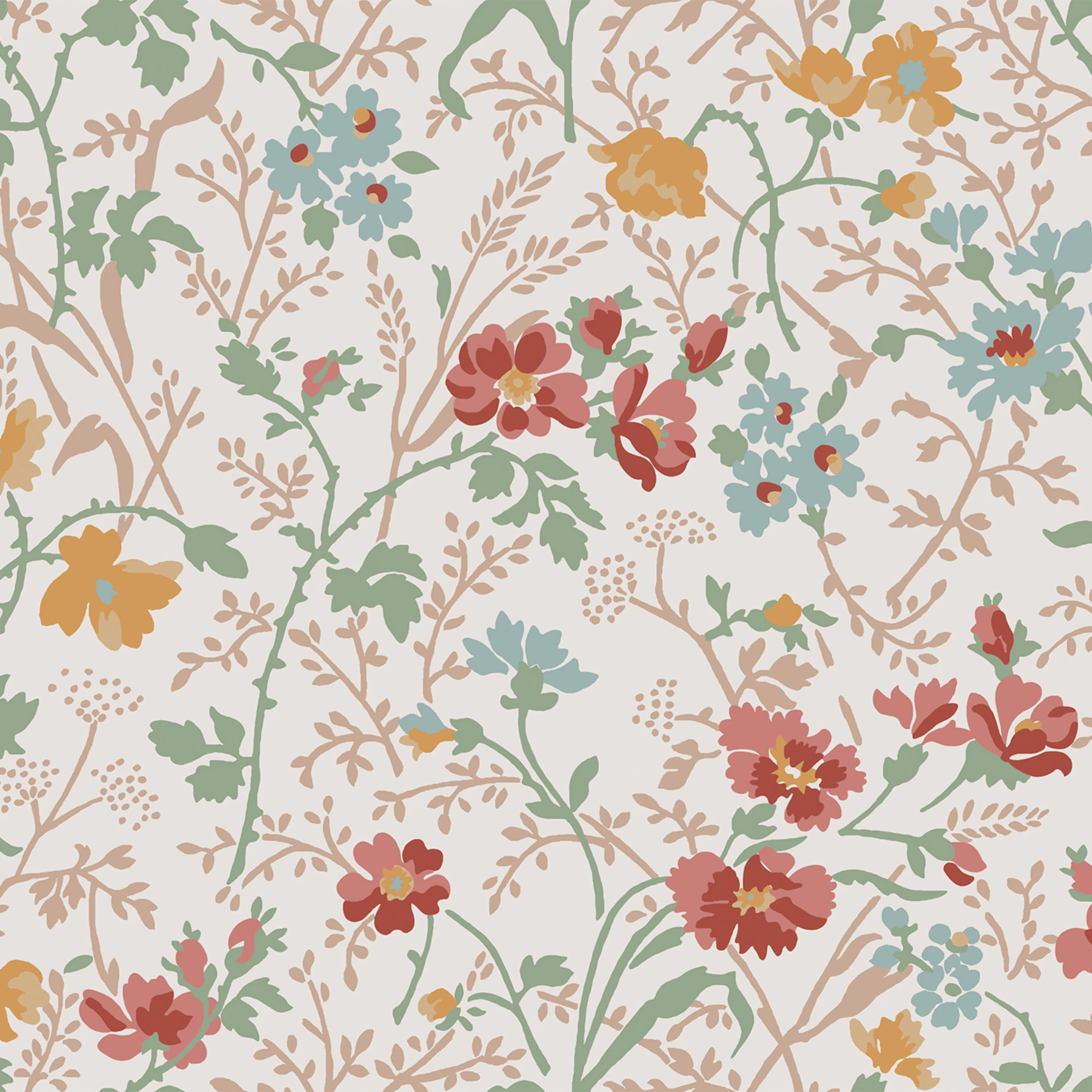Tapet Laura Ashley Shropshire Posy Antique Rosa 121082