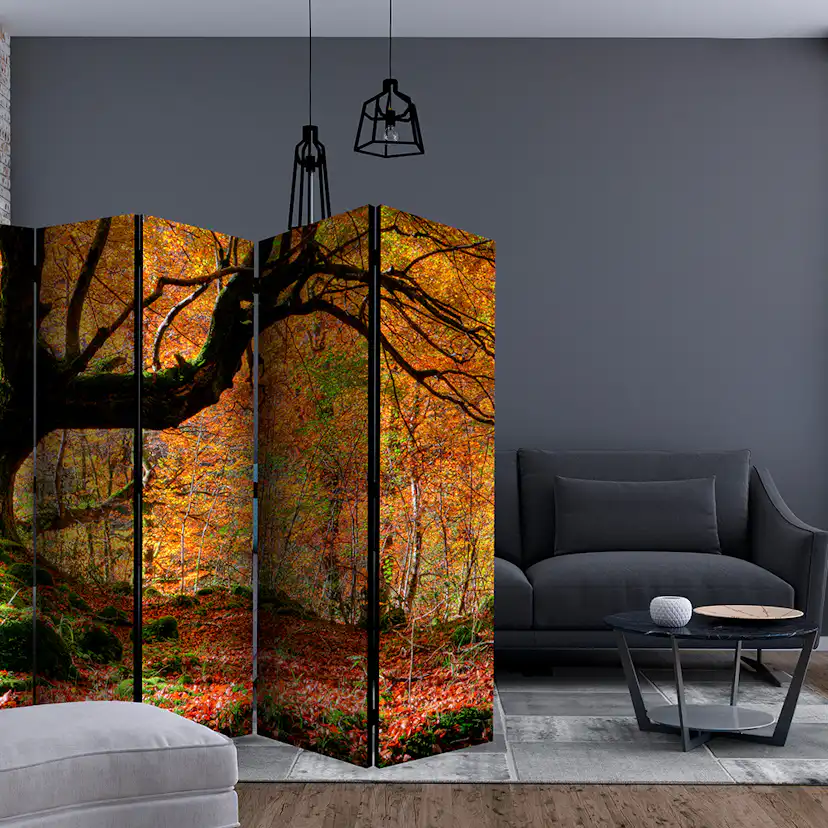 Rumsavdelare Arkiio Autumn Forest And Leaves II 225x172 cm