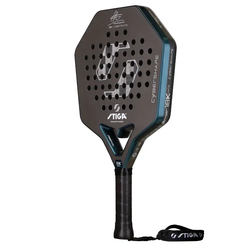 Padelracket STIGA Sports Cybershape 18K Hard Adam Axelsson Edition