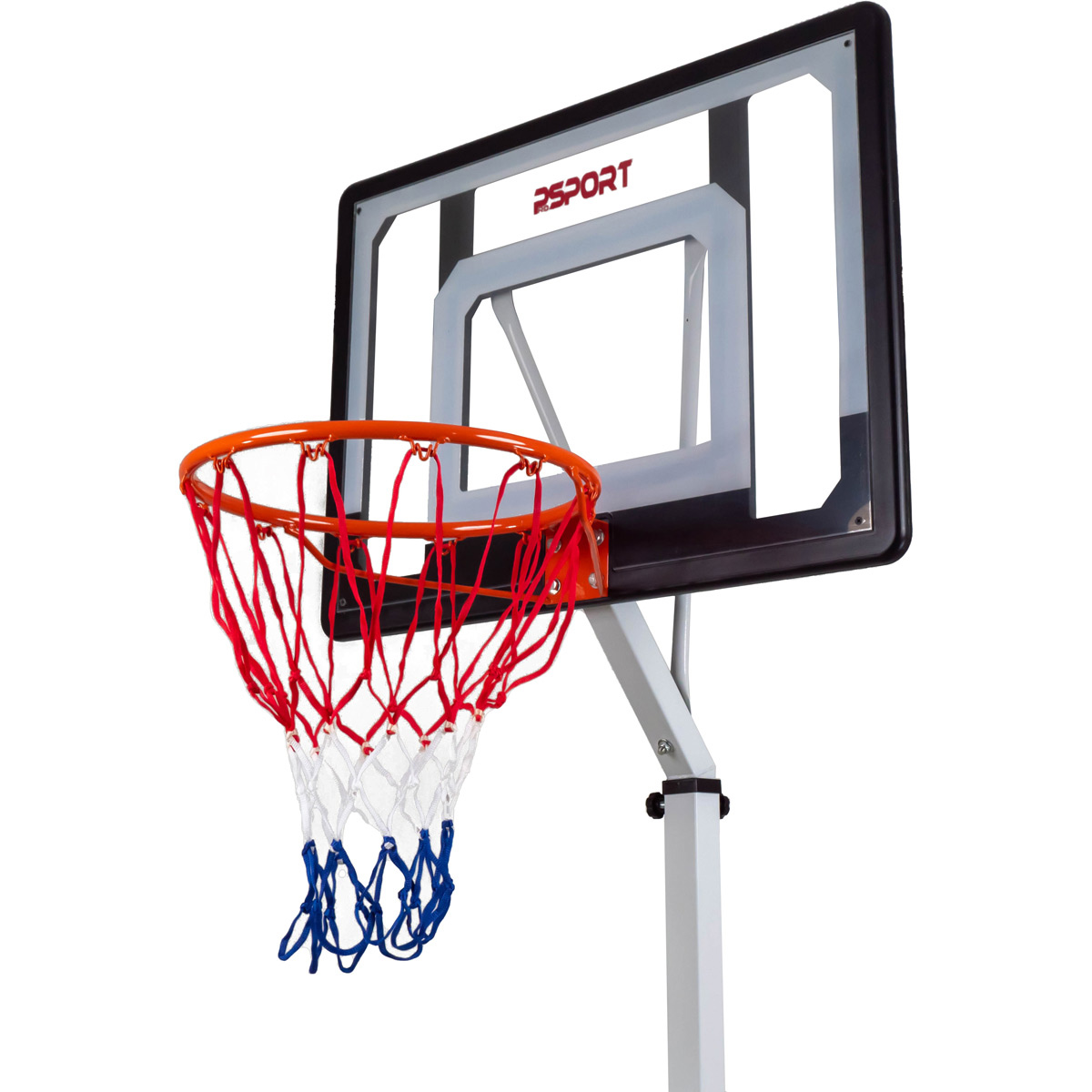 Basketställning ProSport Ungdom Justerbar Basketkorg med Hjul 2,1-2,6m