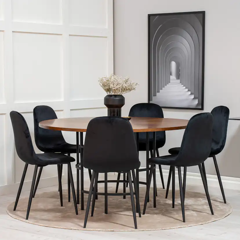 Matgrupp furniture/fashion Copenhagen med 6 Pobbie Stolar