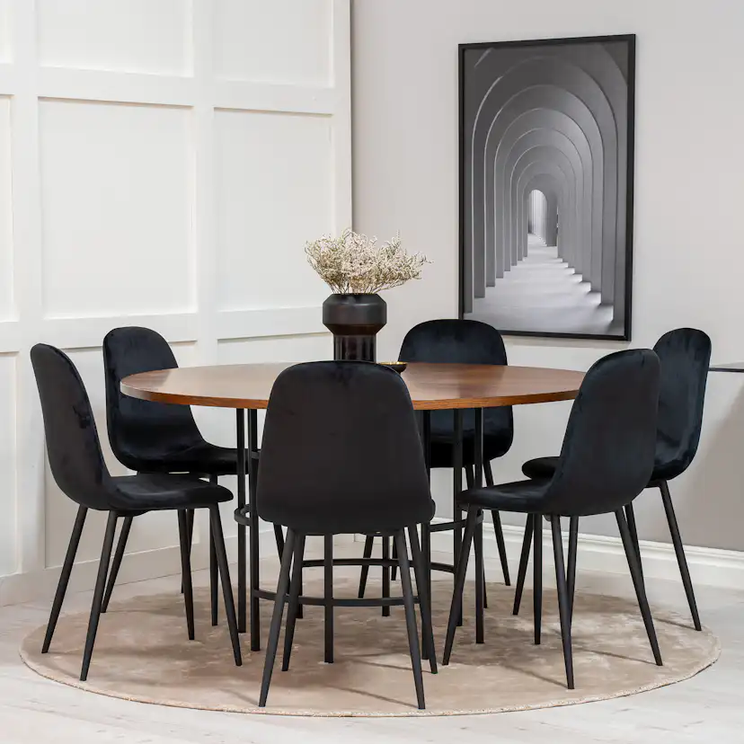 Matgrupp furniture/fashion Copenhagen med 6 Pobbie Stolar