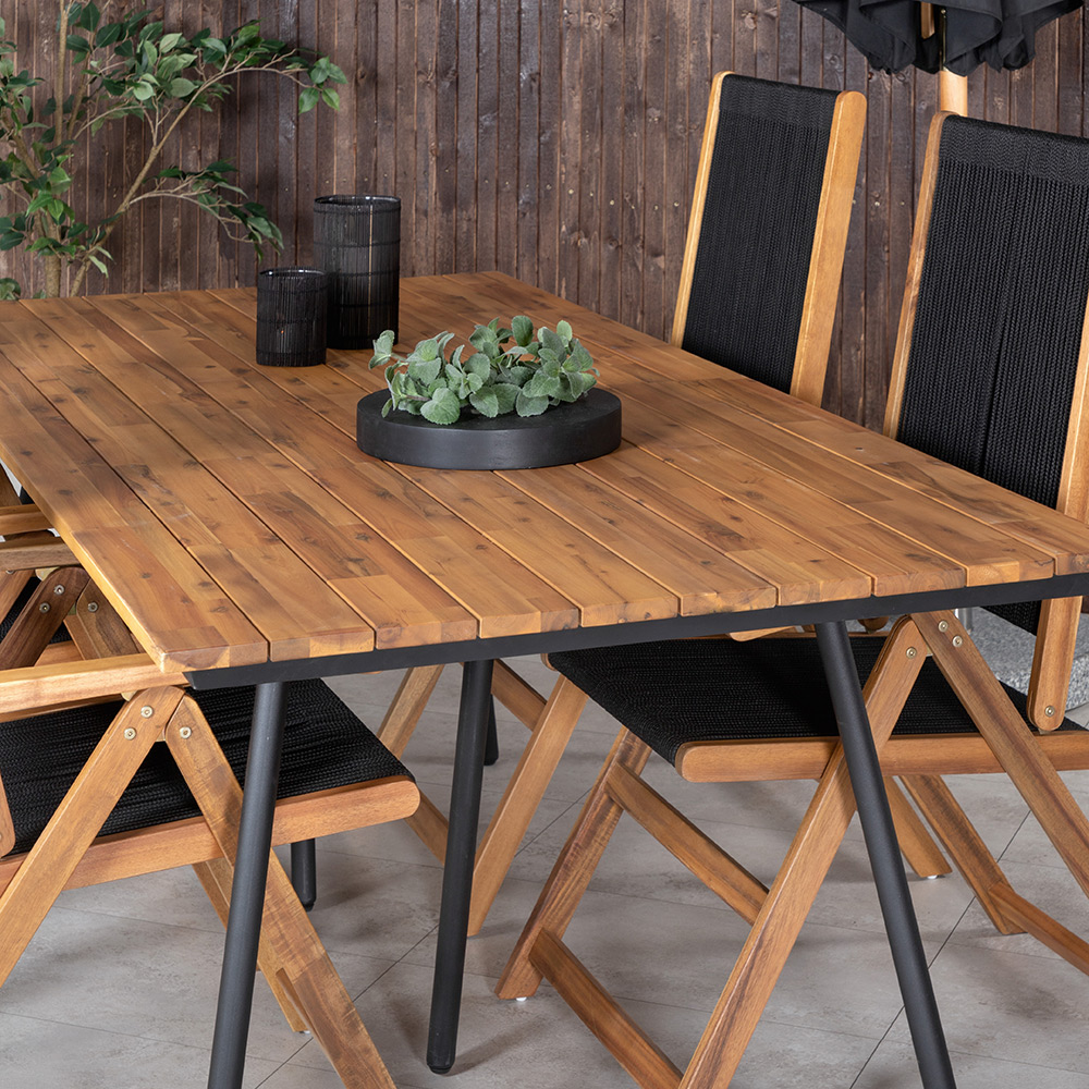 Matgrupp Venture Home Chane med 4 Jimbo Vikbara Matstolar