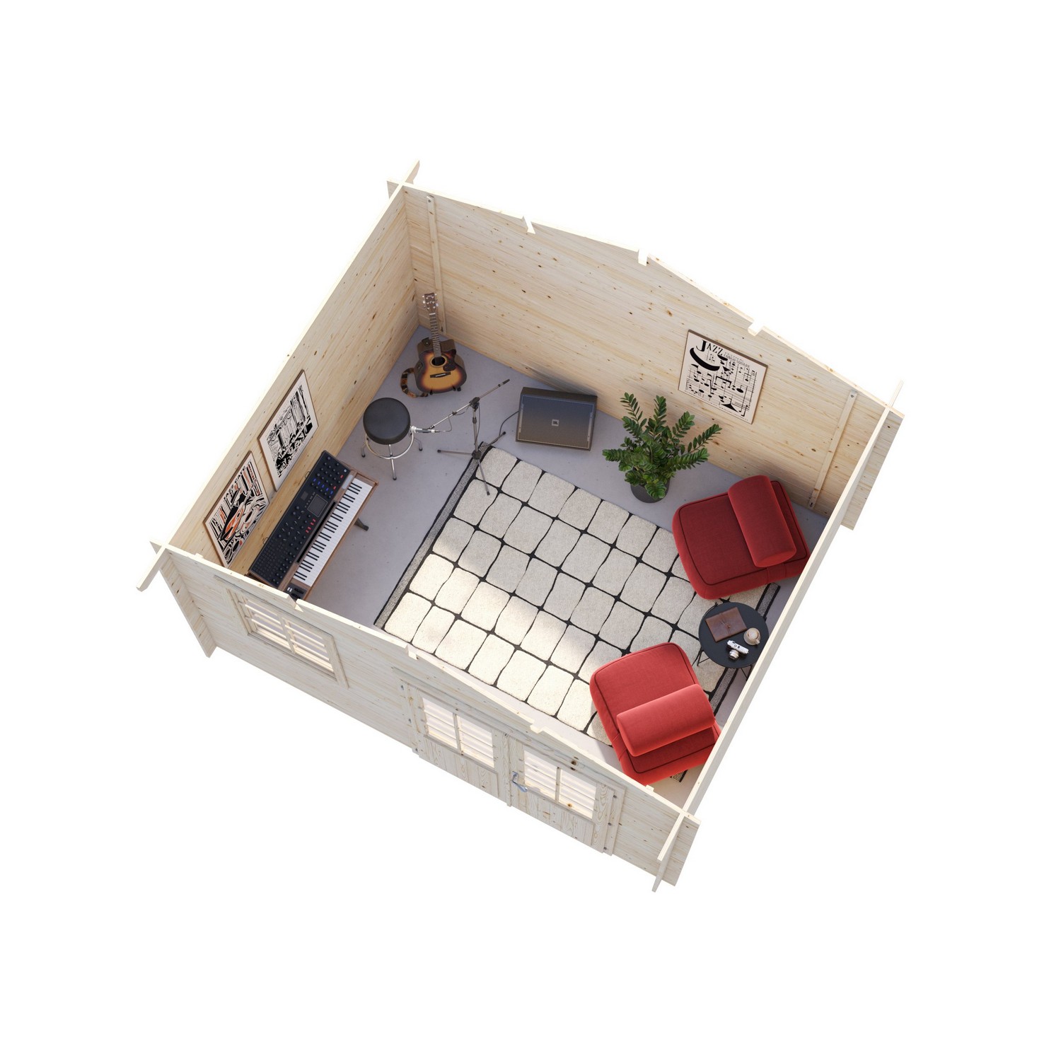 Klara 10,4 m2 PNT7042A2 Ljusgrå/Antracit