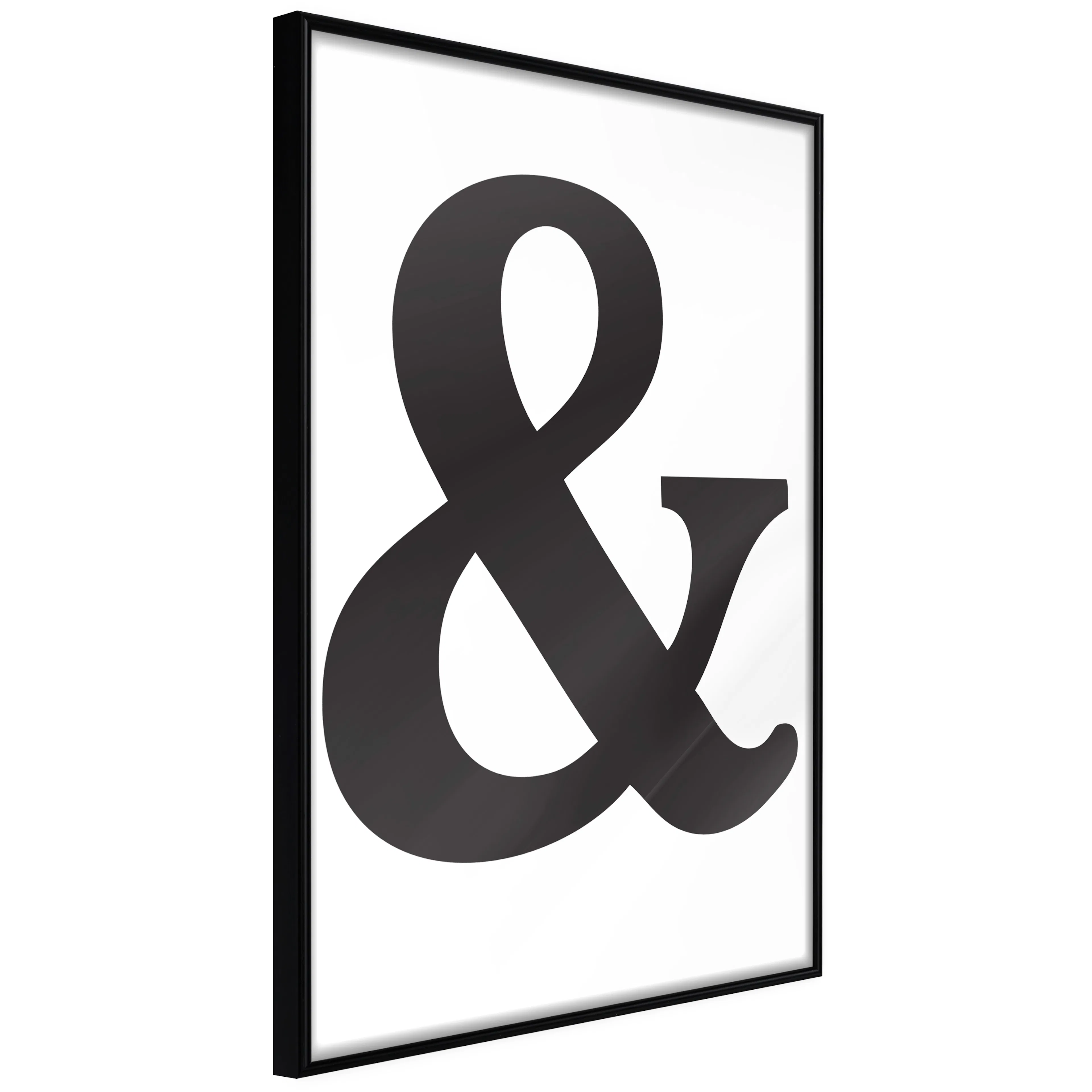 Affisch - Black Ampersandem [Poster] 40x60 Svart ram, 40x60 cm