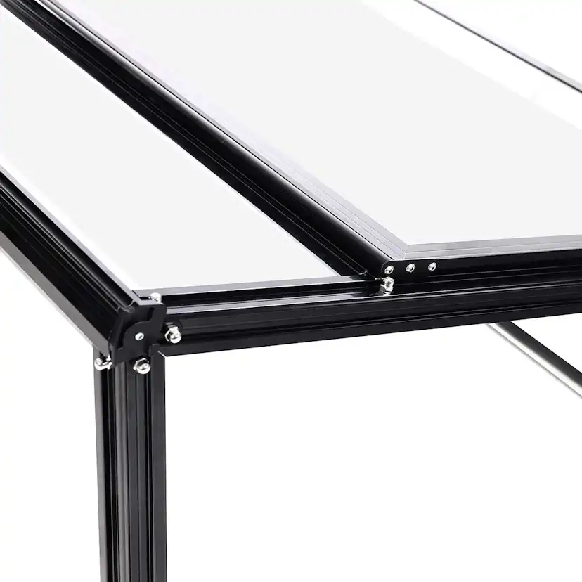 Växthus Metalcraft 1,02 kvm Svart Rektangulärt