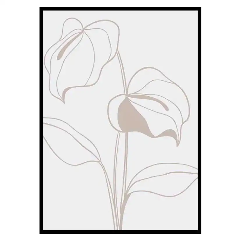 Poster Gallerix Line Art Flower No2