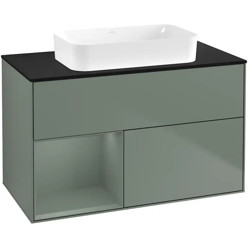 Tvättställsskåp Villeroy & Boch Finion med 2 Lådor Hylla och Bänkskiva för Fristående Tvättställ