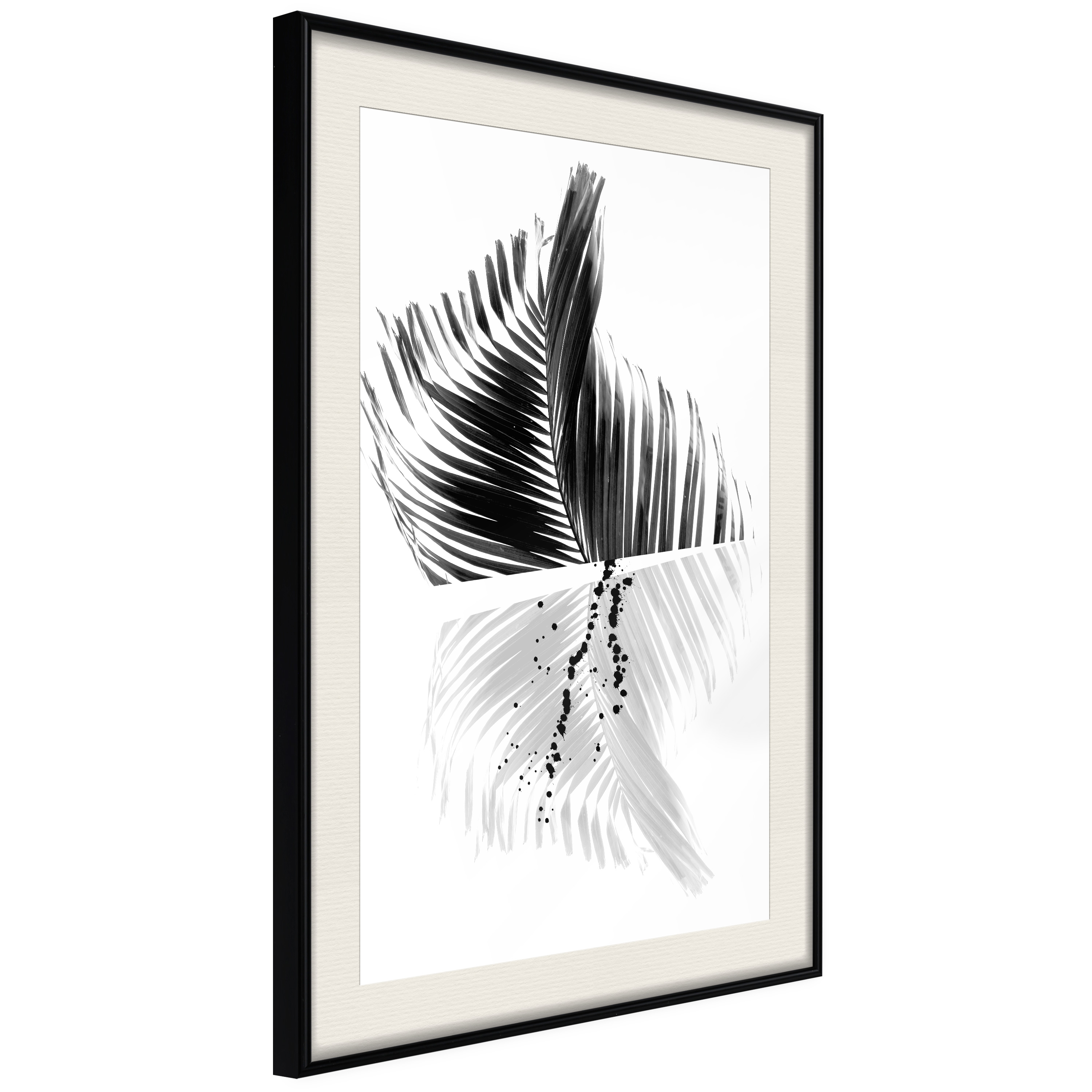 Poster Artgeist Affisch Black And White Palm
