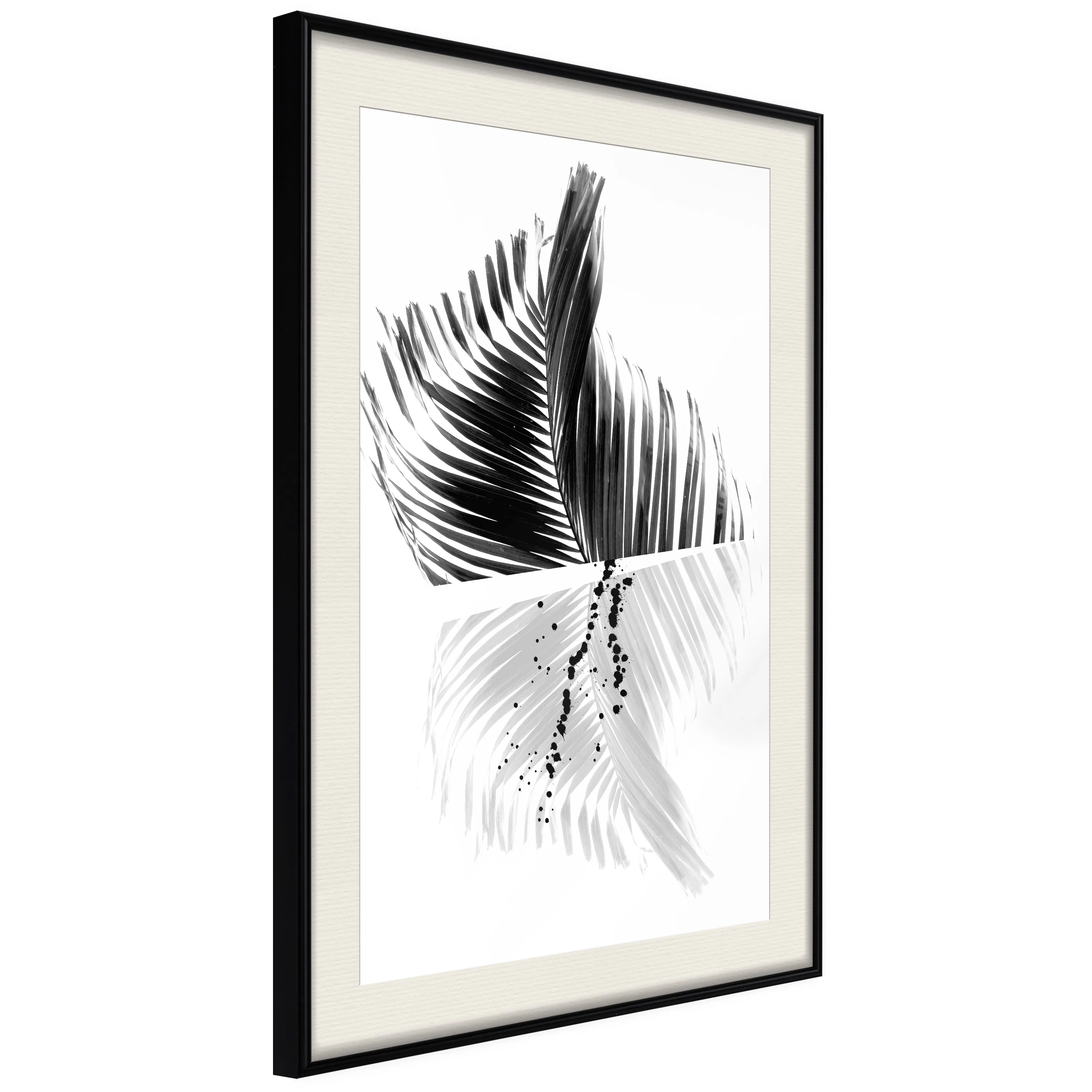 Poster Artgeist Affisch Black And White Palm