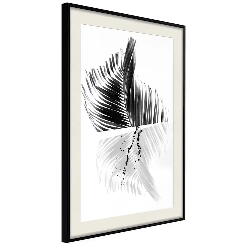 Poster Artgeist Affisch Black And White Palm
