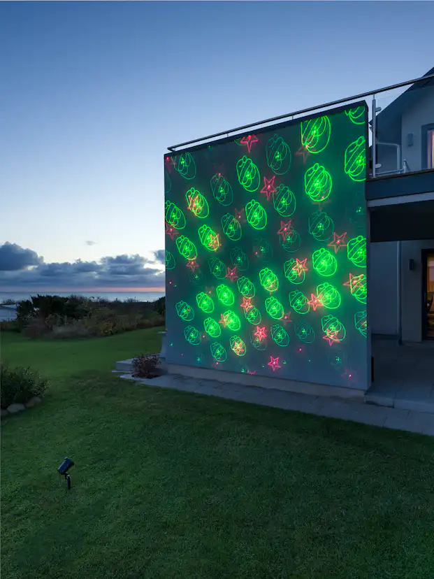 Laserlampa Gnosjö Konstsmide Julmotiv LED