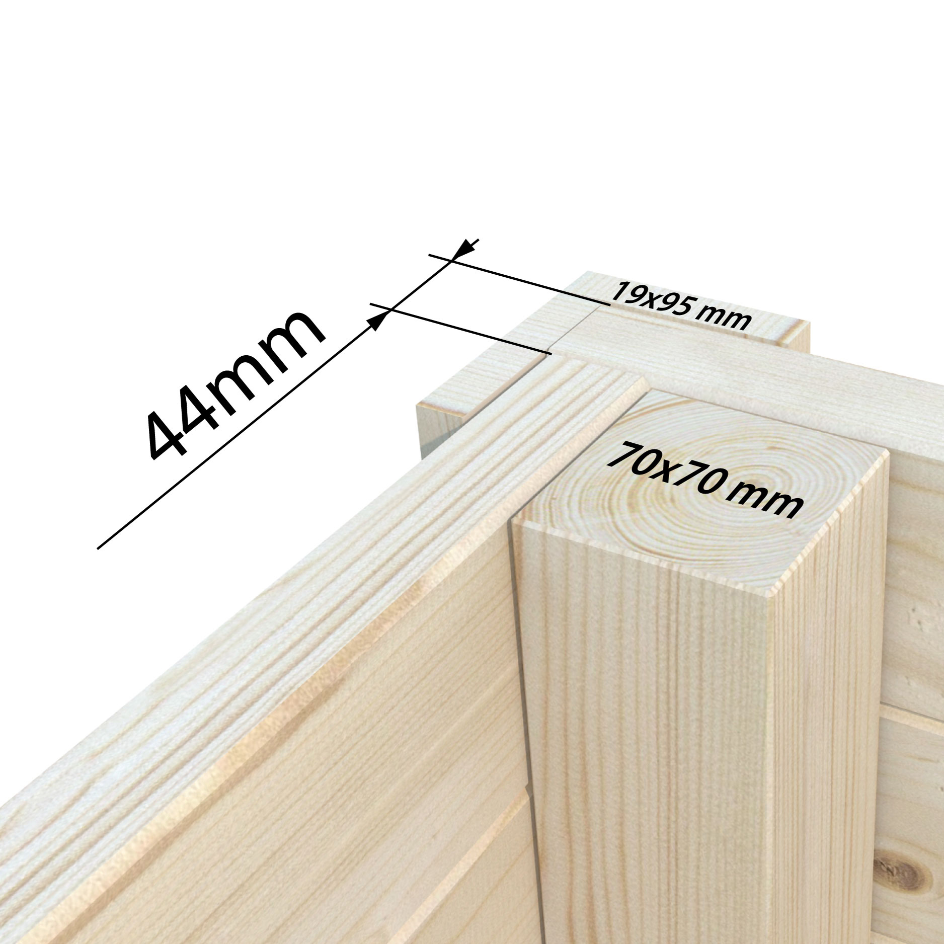 Amanda 11,2+7,8 m2 Slide Plus GYDIP Impregnerad grå, Pro 2-lagers glas