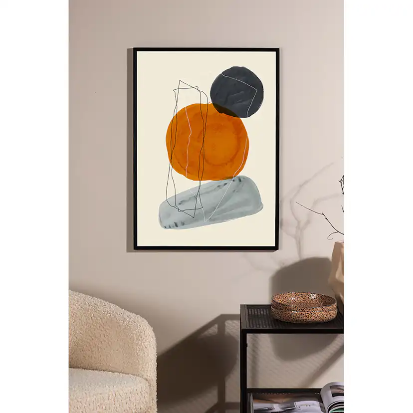 Poster - Stones - Beige - 21x30 21x30 cm