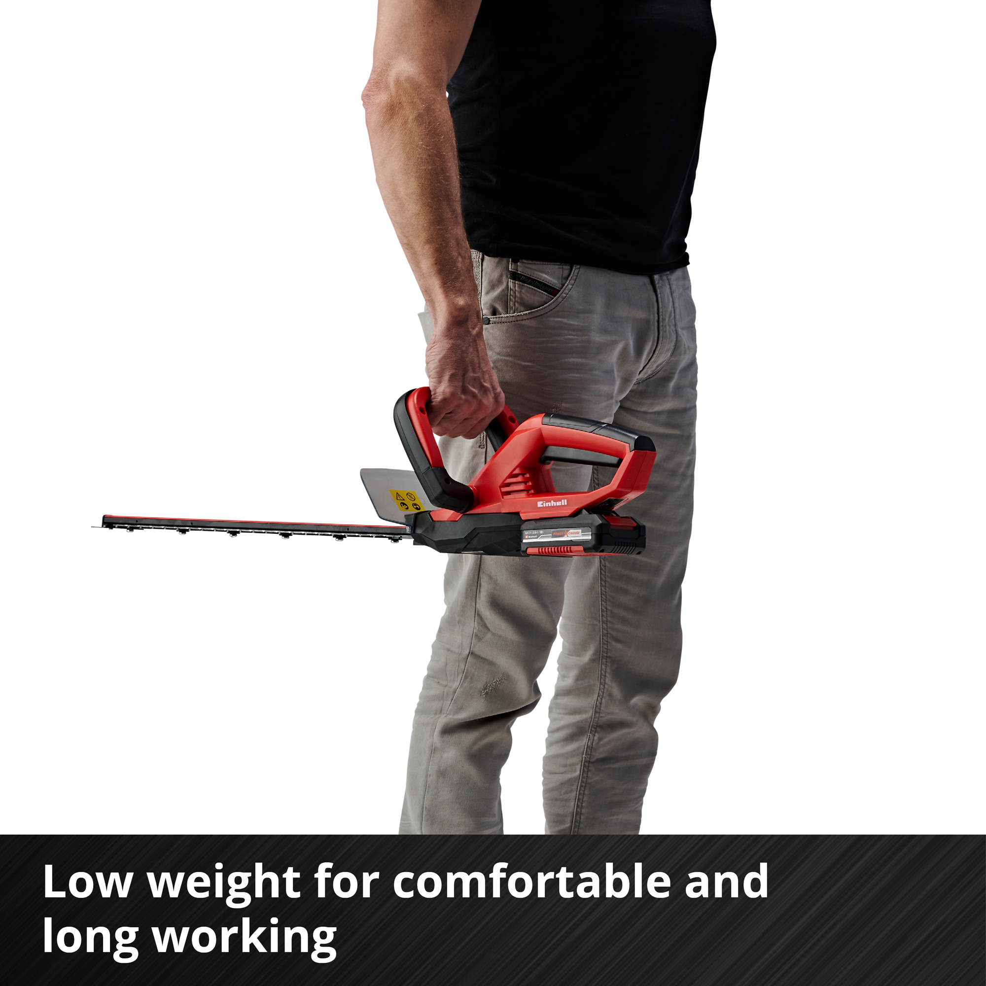 Häcksax Einhell 46 cm med 1×18 V 2,0 Ah-batteri