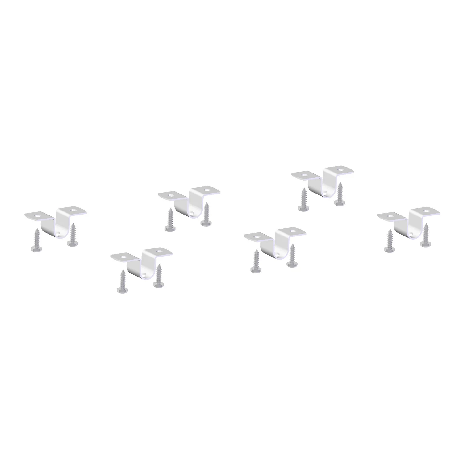 Skarvbeslag 6-pack vit Vit