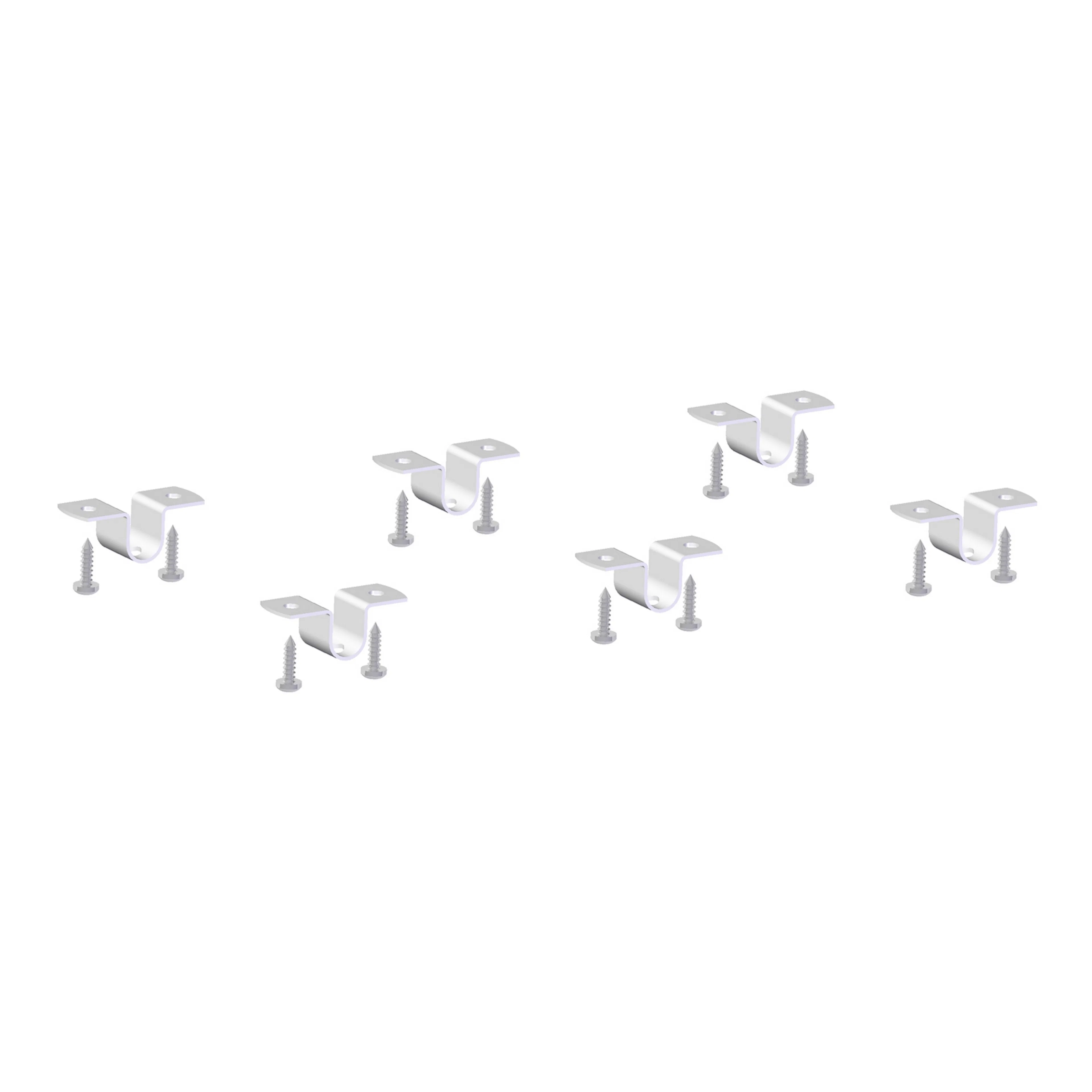 Skarvbeslag  6-pack vit Vit