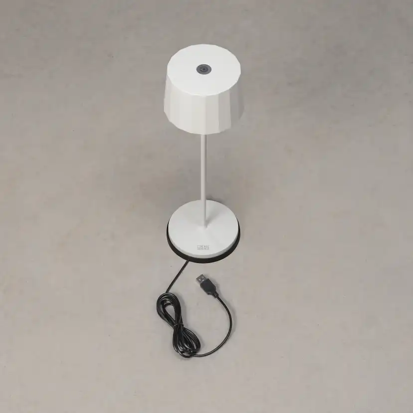 Positano bordslampa vit USB Vit