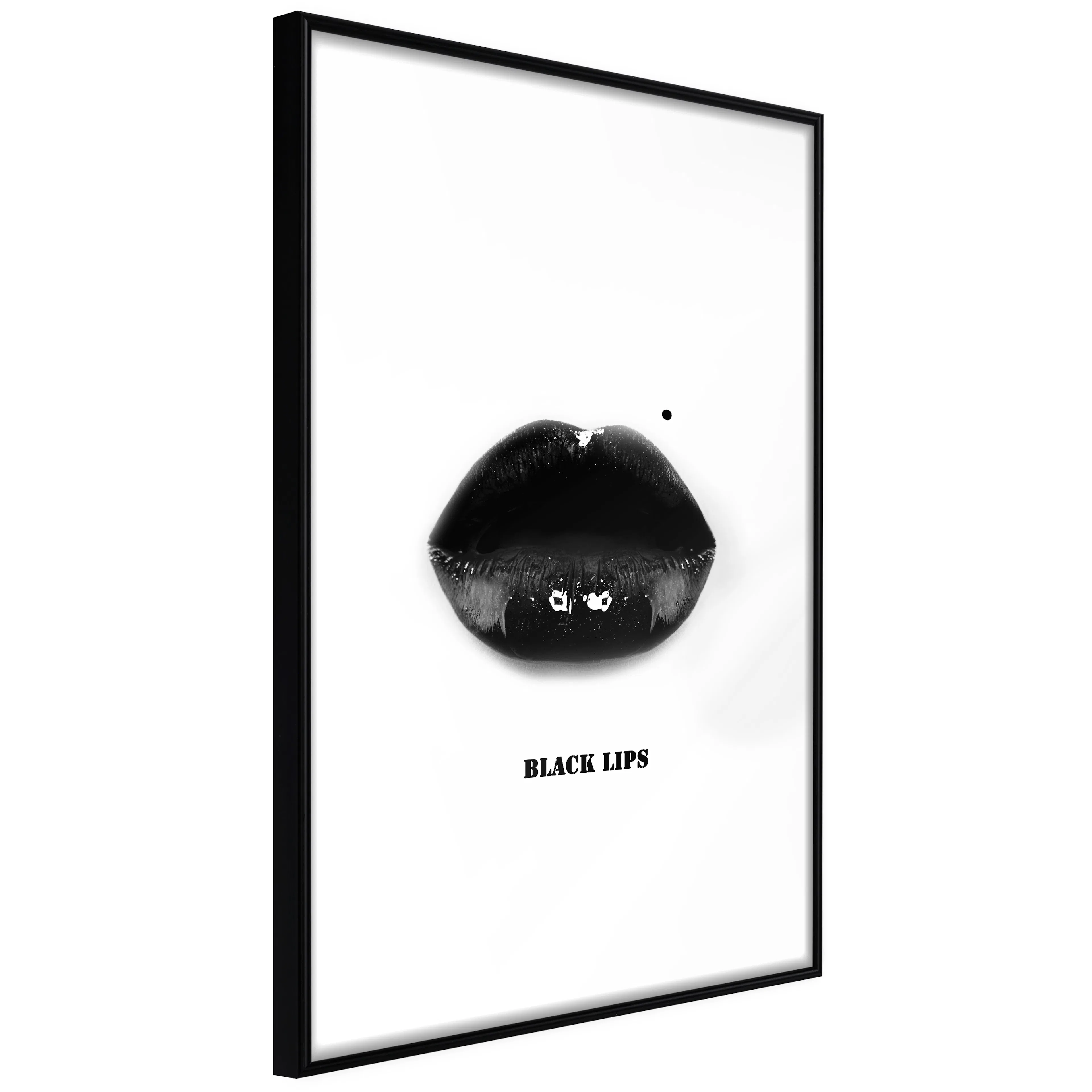 Affisch - Dark Lips [Poster] 40x60 Svart ram, 40x60 cm