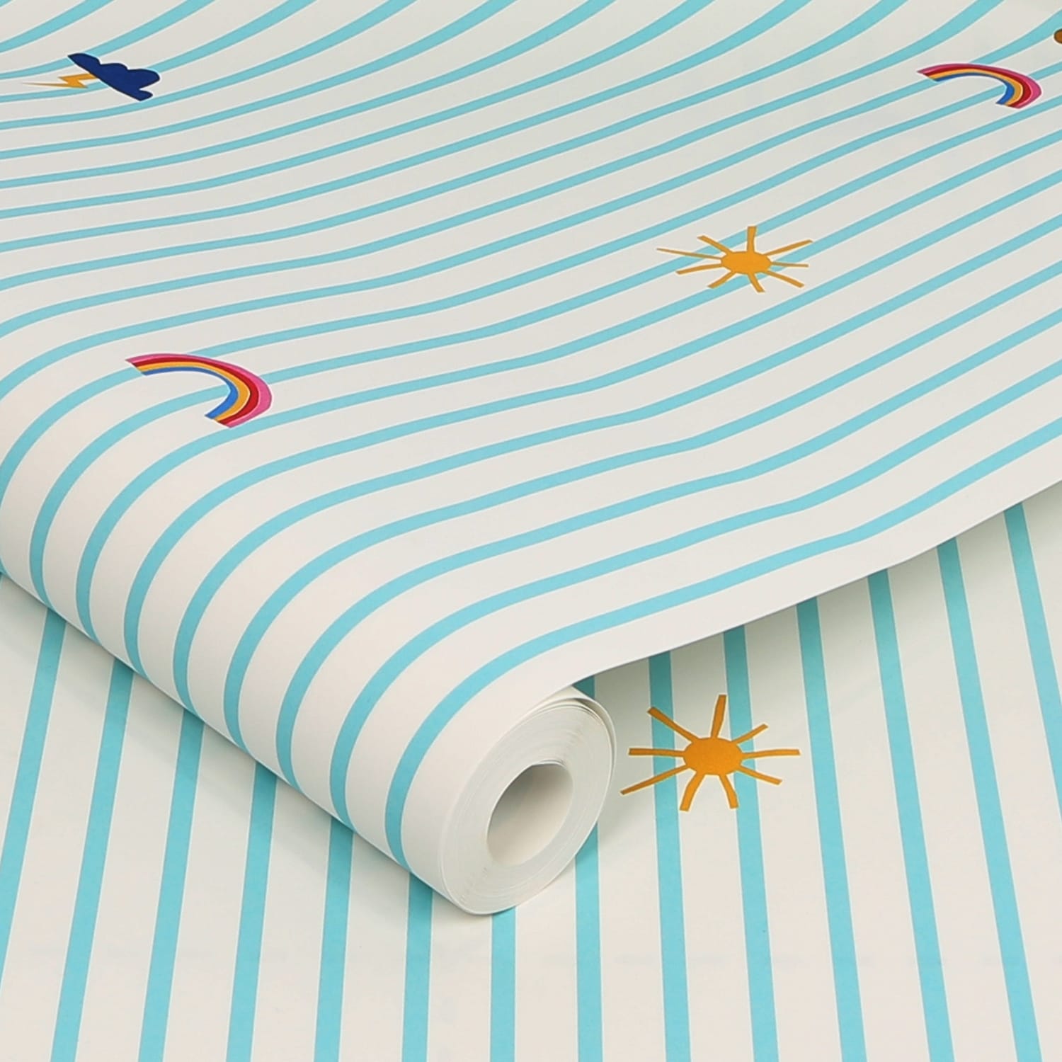 Tapet Joules Whatever The Weather Icons Haze Blue