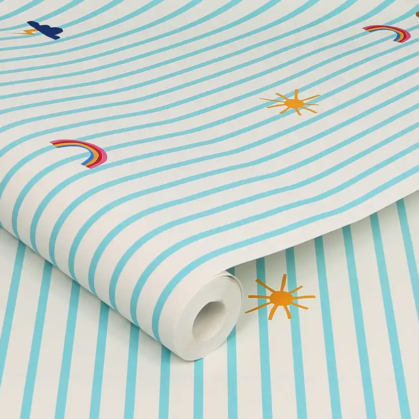 Tapet Joules Whatever The Weather Icons Haze Blue