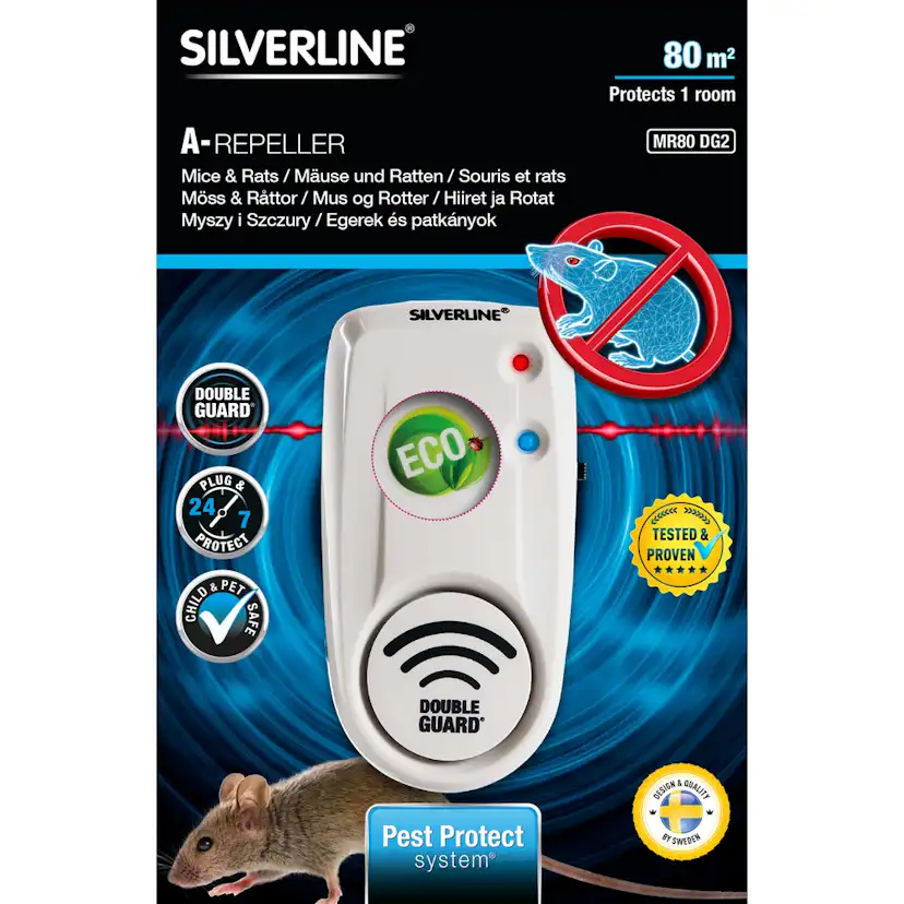 Avskräckare Silverline Mus och Råtta Mr80 Dg2