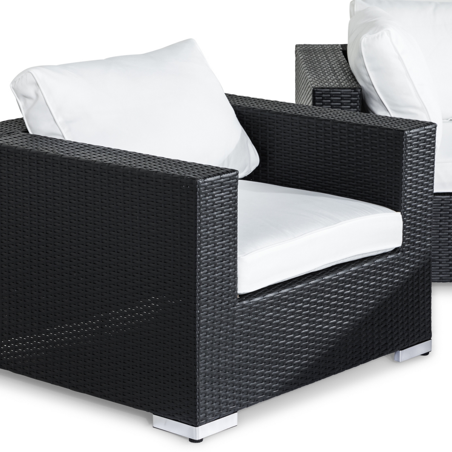 Loungegrupp Comfort Garden Bahamas 3-sits med Fåtölj och Soffbord 100x60 Utomhus