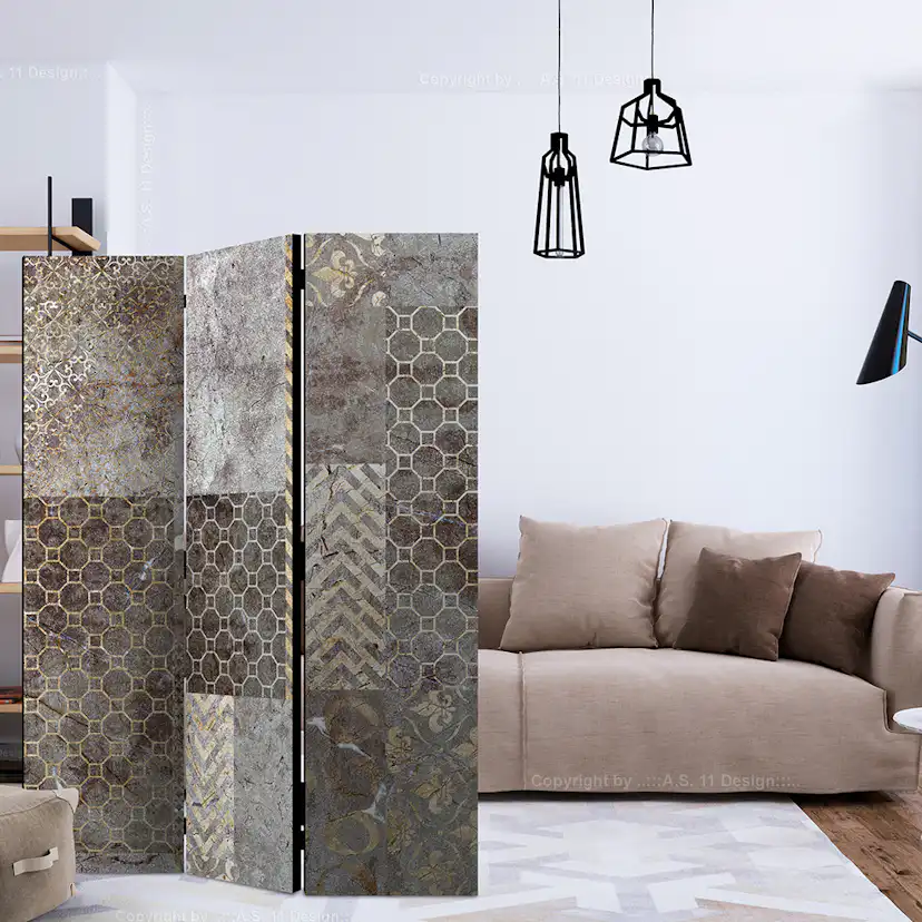 Rumsavdelare Skärmvägg Arkiio Geometric Textures 135x172 cm