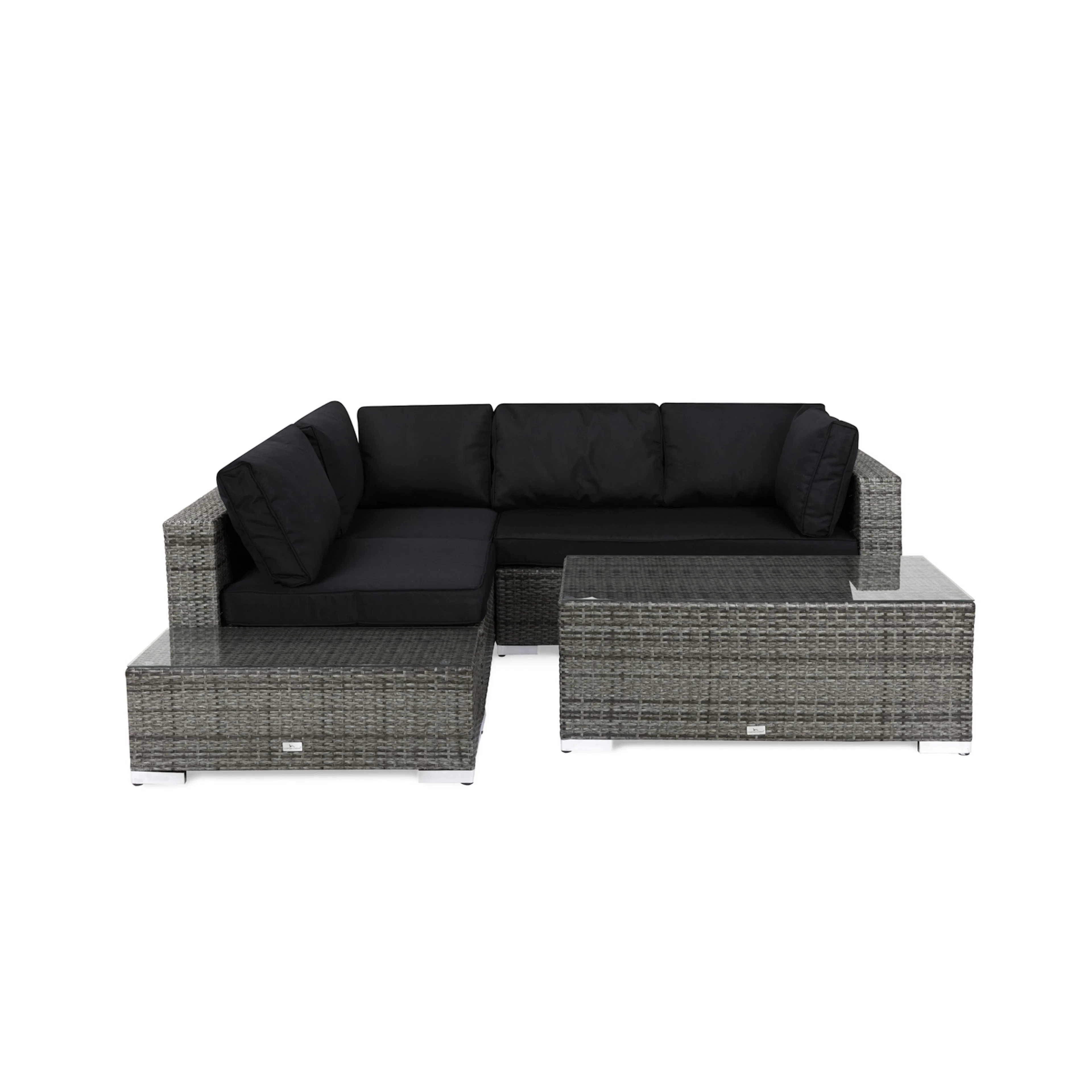 Loungegrupp Comfort Garden Bahamas 4-sits med Avslut och Bord Utomhus