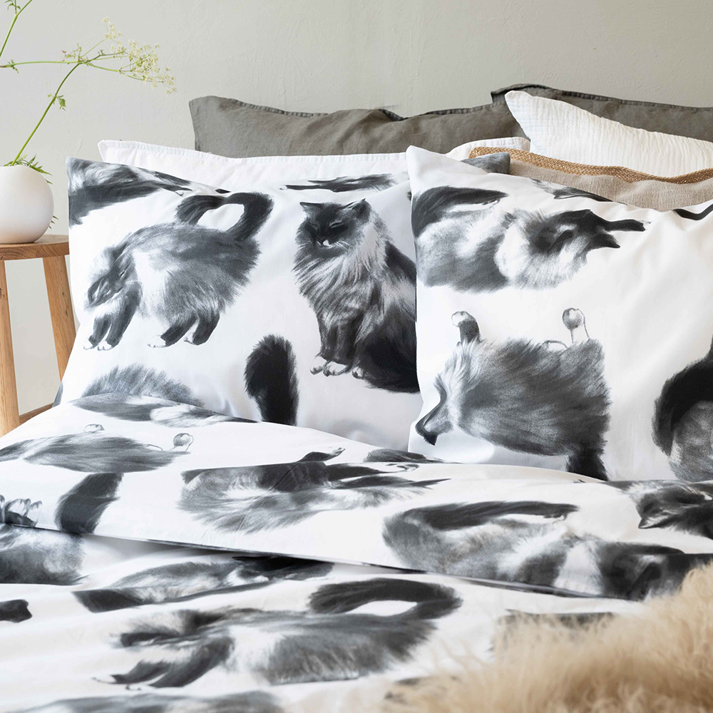 Påslakanset Borganäs of Sweden Julis Grå Enkelsäng