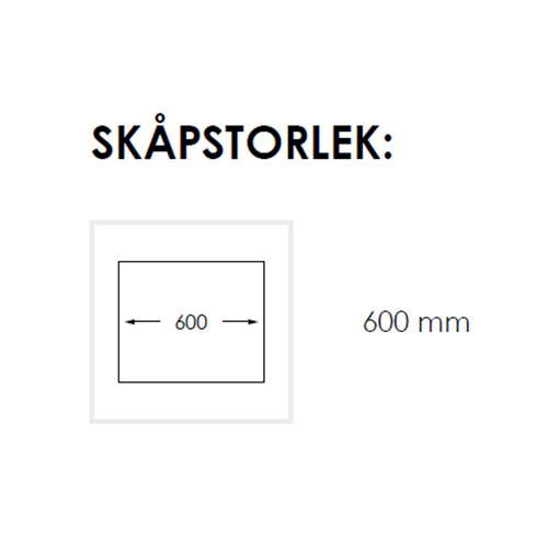 Diskho Nordic Tech Radius Solid 500 för Kök och Tvättstuga, Rostfri