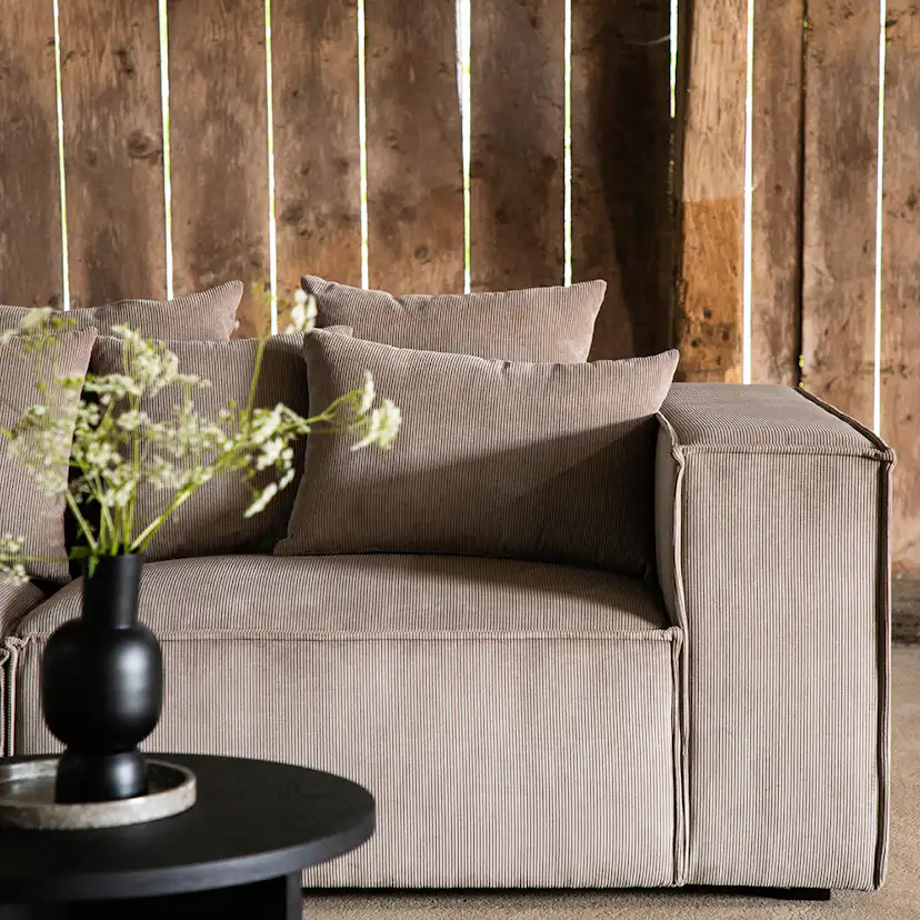 Soffa Vind Gillholmen Manchester Brun 3-Sits