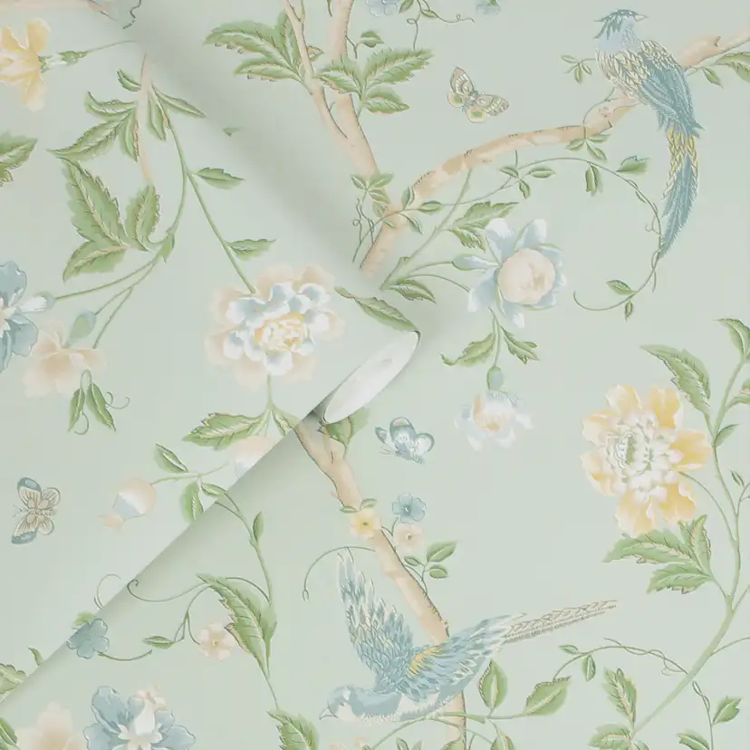Tapet Laura Ashley Summer Palace Eau De Nil 121407