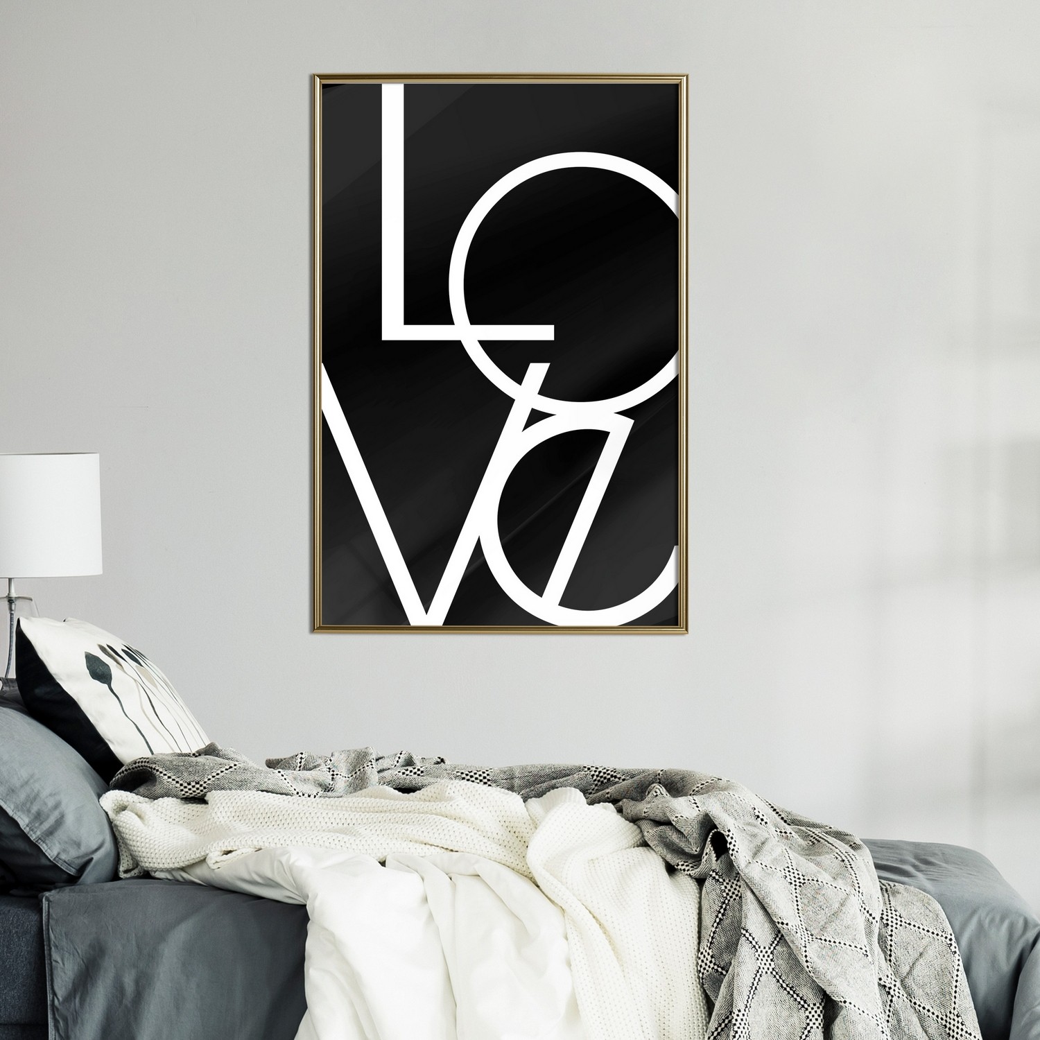 Poster Artgeist Affisch Love in Black and White