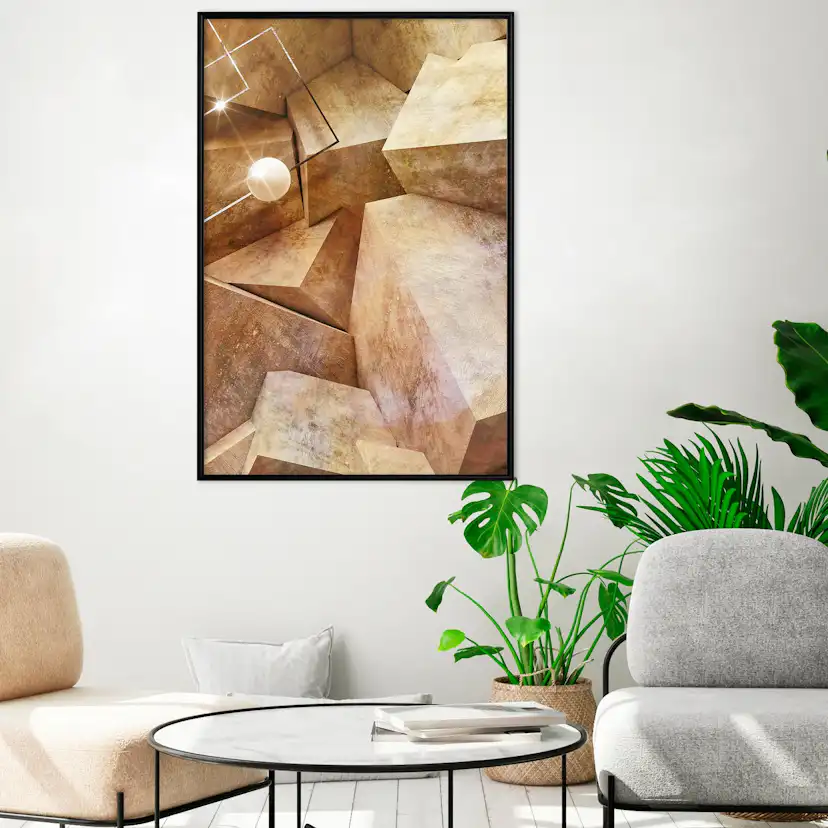 Poster Artgeist Affisch Saffron Corners