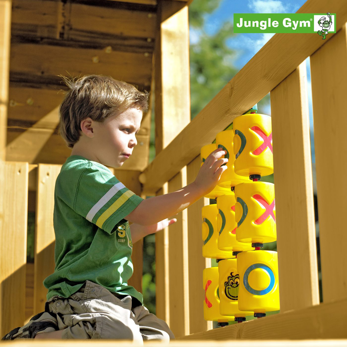 Luffarschack Jungle Gym Tic Tac Toe Tre i Rad för Barn
