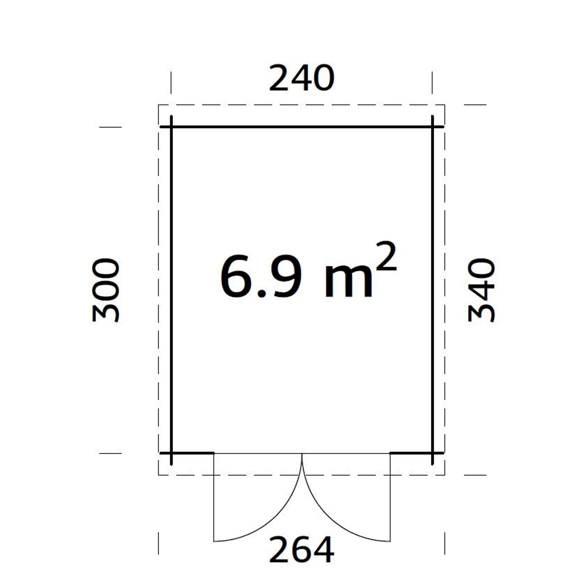 Stuga Palmako Ella 7,2 m2