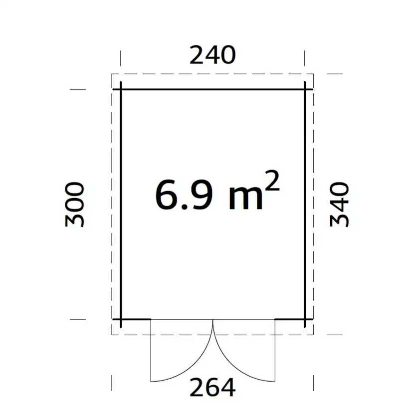 Stuga Palmako Ella 7,2 m2